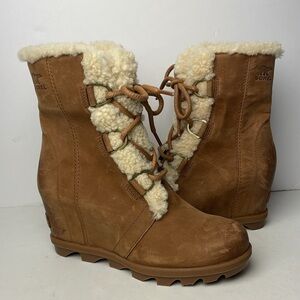 Sorel Joan of Arctic Wedge 2 Shearling Ankle Boots